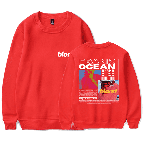 Frank Ocean Merch Sweatshirt Blond Blonde Album Cover Hoodie Long-sleeve Fashion Hip Hop Rapper Unisex Men Women Tracksuit Pullover Streetwear Coat