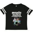 thumbnail image 3 of Inktastic Music Makes Everything Better Girls Toddler T-Shirt, 3 of 5
