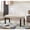 Tan + Wood+3, variant on ZHICHUN Biony Blue Fabric Dining Bench with Nailhead Trim, Solid Wood Legs 44 Inch