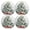 Green, variant on Ryvnso Christmas Tree Snow Winter Round Plate Mats Dining Table Placemat Set of 4 for Holiday Decoration