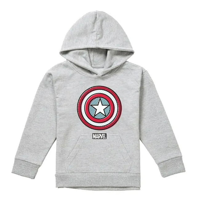 Captain America Chandail à Capuchon à Capuche Ziptone Shield Heather pour Garçons/filles