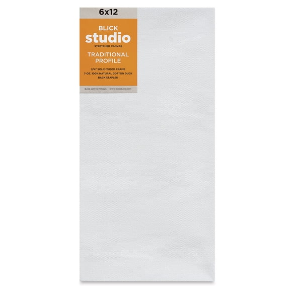 Blick Studio Stretched Cotton Canvas - Traditional Profile, 6" x 12"