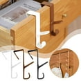 thumbnail image 2 of Over Door Hook Hangers plastics Kitchen Bathroom Cupboard free Punch, 2 of 7