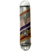 Mezuzah Case Pewter Purple #LAMZ5394 7cm