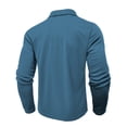thumbnail image 4 of VJATTWR Men's T-Shirts Long Sleeve Crew Neck Classic Fit Tee Regular Big & Tall S-3Xl Workout Breathable Casual Menswear Tops Streetwear Solid M, 4 of 4