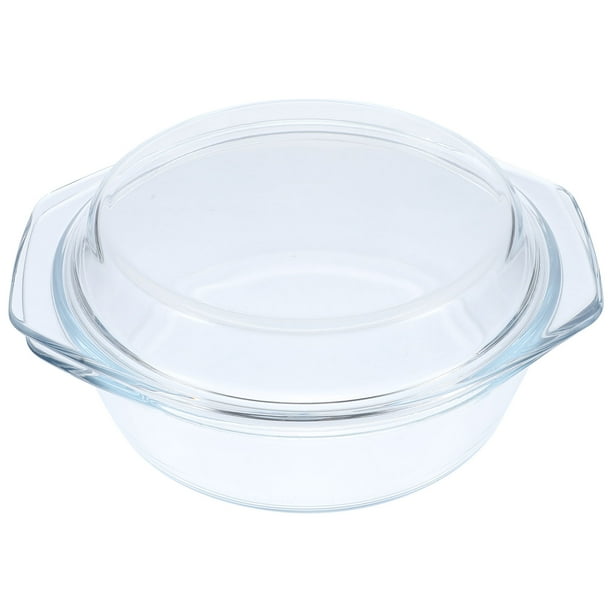 BESTONZON Glass Casserole with Lid Covered Glass Casserole Dish with