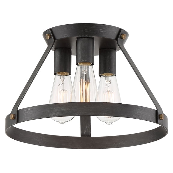 Designers Fountain - Wicker Park - 3 Light Semi Flush-Mount