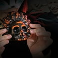 thumbnail image 4 of Silbato de muerte azteca espeluznante, silbato de guerra azteca con grito fuerte, silbato de grito para accesorios de broma de Halloween, 4 of 5