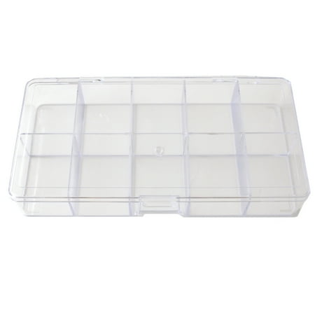 - Compact Storage Box Multi-Functional Utility Box 10 Divided Slots