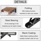 thumbnail image 2 of 2pcs Folding Shelf Brackets - Heavy Duty Metal Collapsible Triangle Shelf Bracket, Diy Wall Mounted Folding Table Hinge, Space Saving For Bench Table-, 2 of 5