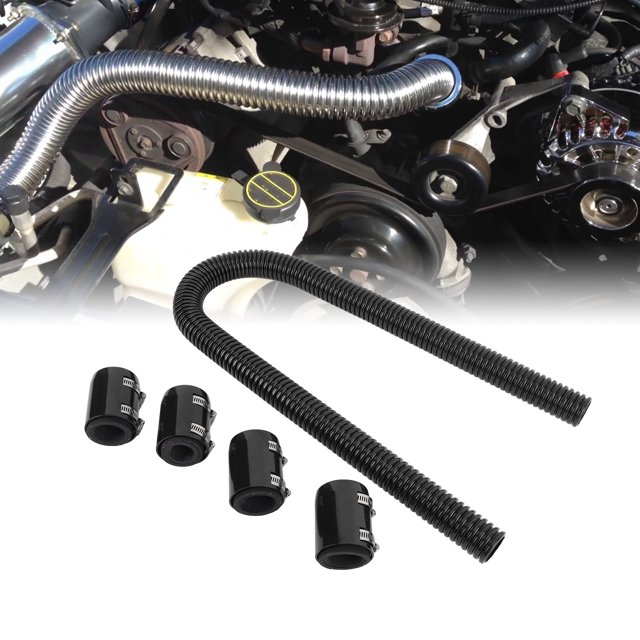 Radiator Flexible Coolant Water Hose Kit for 48 Inch with Cap Clamp Stainless Steel Universal Engine Cooling