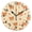 Black, variant on Red Panda Pattern Wall Clock 10in Round Artistic Oil Painting Home Decor Desk Table Clock