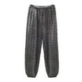 thumbnail image 3 of Soft Fleece Pajama Pants Solid Color Sleepwear Elastic Waist Comfort Fit, 3 of 6