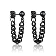 thumbnail image 2 of Trayknick 1 Pc Men Stud Earrings Solid Color Punk Style Multi Shapes Gothic No Inflammation Men Dangle Earrings Gift F, 2 of 13