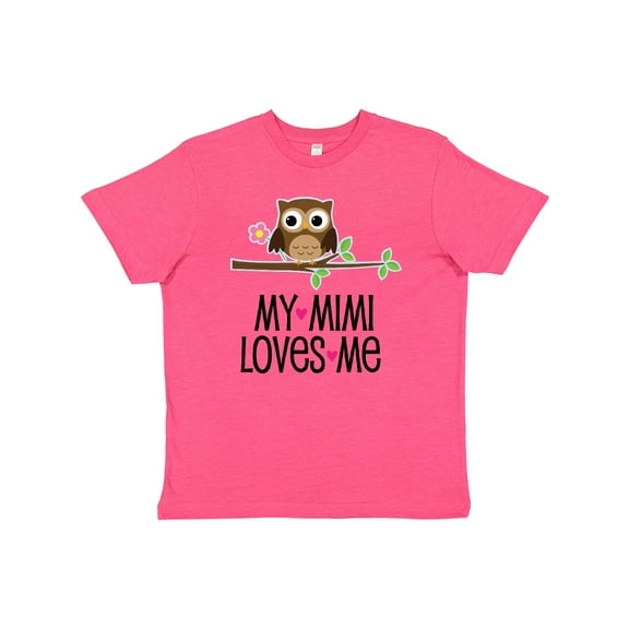 Inktastic My Mimi Loves Me Girls Owl Youth T-Shirt