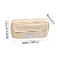 thumbnail image 3 of LSLJS Trousse en Tissu Haute Beauté Douce Grande Capacité Trousse Étudiante Sac de Rangement pour Petits Objets, 3 of 7
