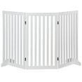 thumbnail image 4 of ZENSTYLE 36 Inch Foldable Pet Fence Home Entryway Doorway Indoor Dog Fence Pet Gate 3 Panels White, 4 of 10