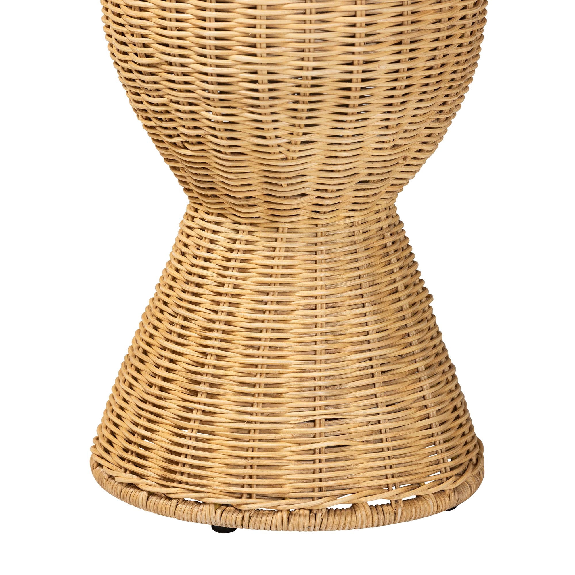 bali & pari Hisao Boho Console Table, Natural Rattan
