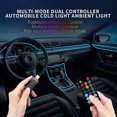 thumbnail image 5 of KAIYANG IS57U 5 rollos de 3 m + 1 m de tira de cable de neón decorativo para interior de coche, fibra óptica RGB universal para ambiente, 5 of 5
