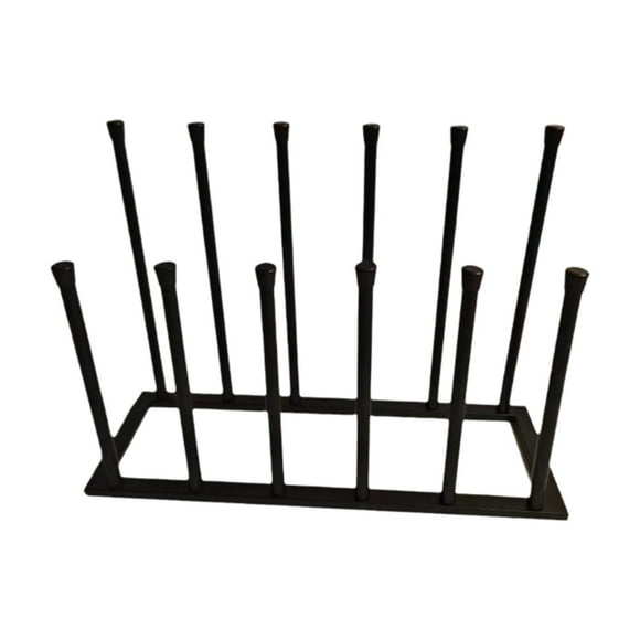 Luzkey Freestanding Boot Rack Shoe Holder Modern Metal Keep Them Straight Stand Boot Holder for Entryway Bedroom Outdoor Home Garage for 6 Pairs