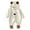 Beige, variant on MIXUE Baby Girls Rompers Newborn Warm Bear print hooded long sleeve Thick Fleece Winter Bodysuits Sportwear,Beige,18-24 Months