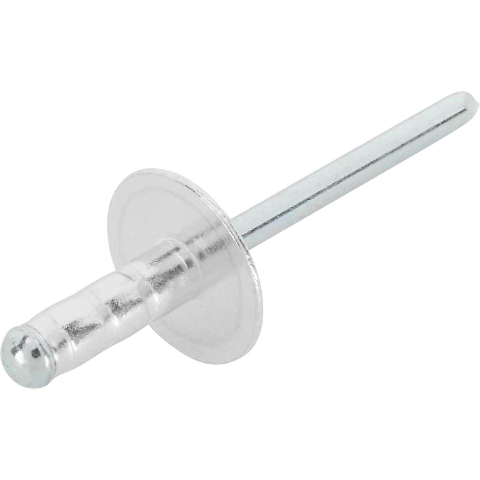 Multi-Grip Pop Rivets, 3/16 ", Large Head, Box of 250