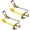 2 pack, variant on Tie Down Chain Ratchet Straps with 5/16" G70 RTJ Cluster Hook, 18,800 lbs, Heavy Duty Roll Back Car Hauler Tow Ratchets with Chain, for Auto Towing & Recovery, 2 Pack