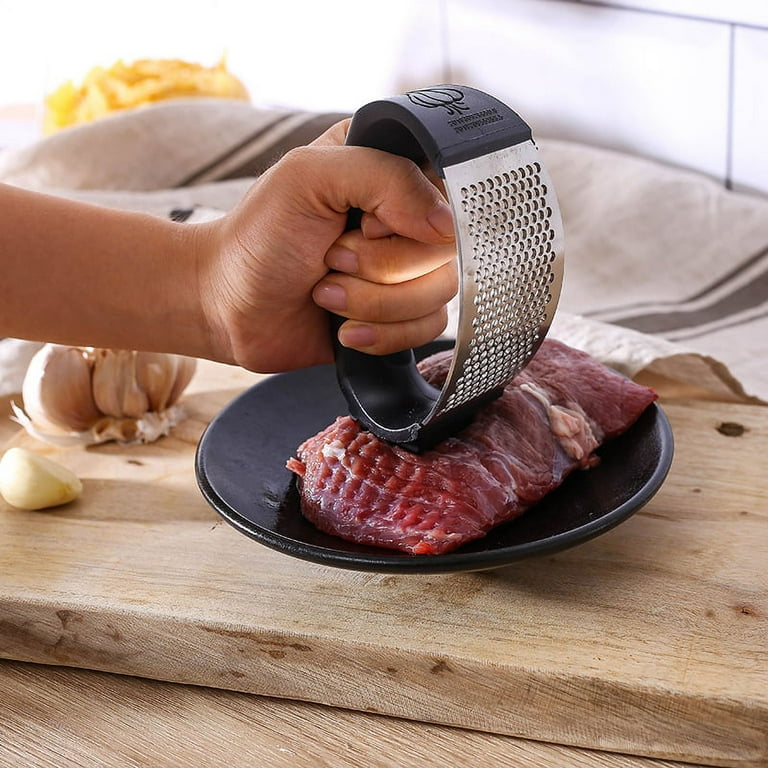 Effortlessly Mince Garlic With This Stainless Steel Manual Ring