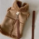 thumbnail image 2 of Ropa de algodón de color sólido para mascotas, ropa de invierno de osos de peluche, ropa cálida de dos patas, ropa gruesa para perros con hebilla de tracción, 2 of 4