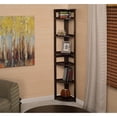 thumbnail image 2 of Regency Flip Flop 67" High Corner Folding Bookcase- Mocha Walnut, 2 of 6