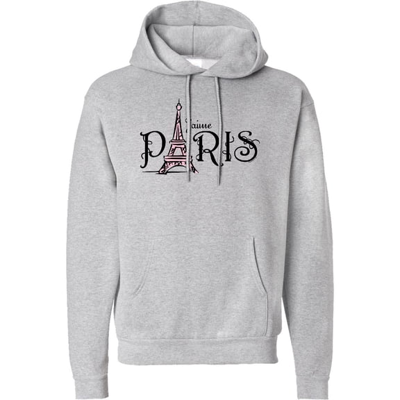 Inktastic J'aime Paris Adult Hoodie Sweatshirt