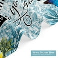 thumbnail image 6 of Blue Floral Bible Verse Quotes Shower Curtain, Rustic Sunflowers Butterfly Shower Curtains for Vintage Christian Scripture Bathroom Decor, Modern Colorful Shower Curtain, 72x72 Inch, 6 of 6