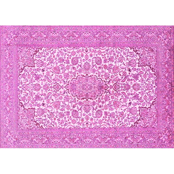 Ahgly Company Indoor Rectangle Persian Pink Traditional Area Rugs, 7' x 10'
