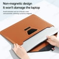 thumbnail image 3 of Leather Laptop Sleeve with Stand Case for HP 13.3'' 13.5'' 14'' 15.6'' Waterproof Portable Storage Bag For MacBook Pro 14 Inch, 3 of 6