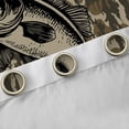 thumbnail image 4 of Castle Fairy Big Bass Fish Curtains Pack of 2 (42x84 Each),Camouflage Curtains Blackout, 4 of 6