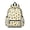 Sunflower White Pattern, variant on Sunflower Cream Pattern Backpack for School, Cute School Bag with Adjustable Shoulder Straps and Padded Back, 13.4"x11"x4.7"