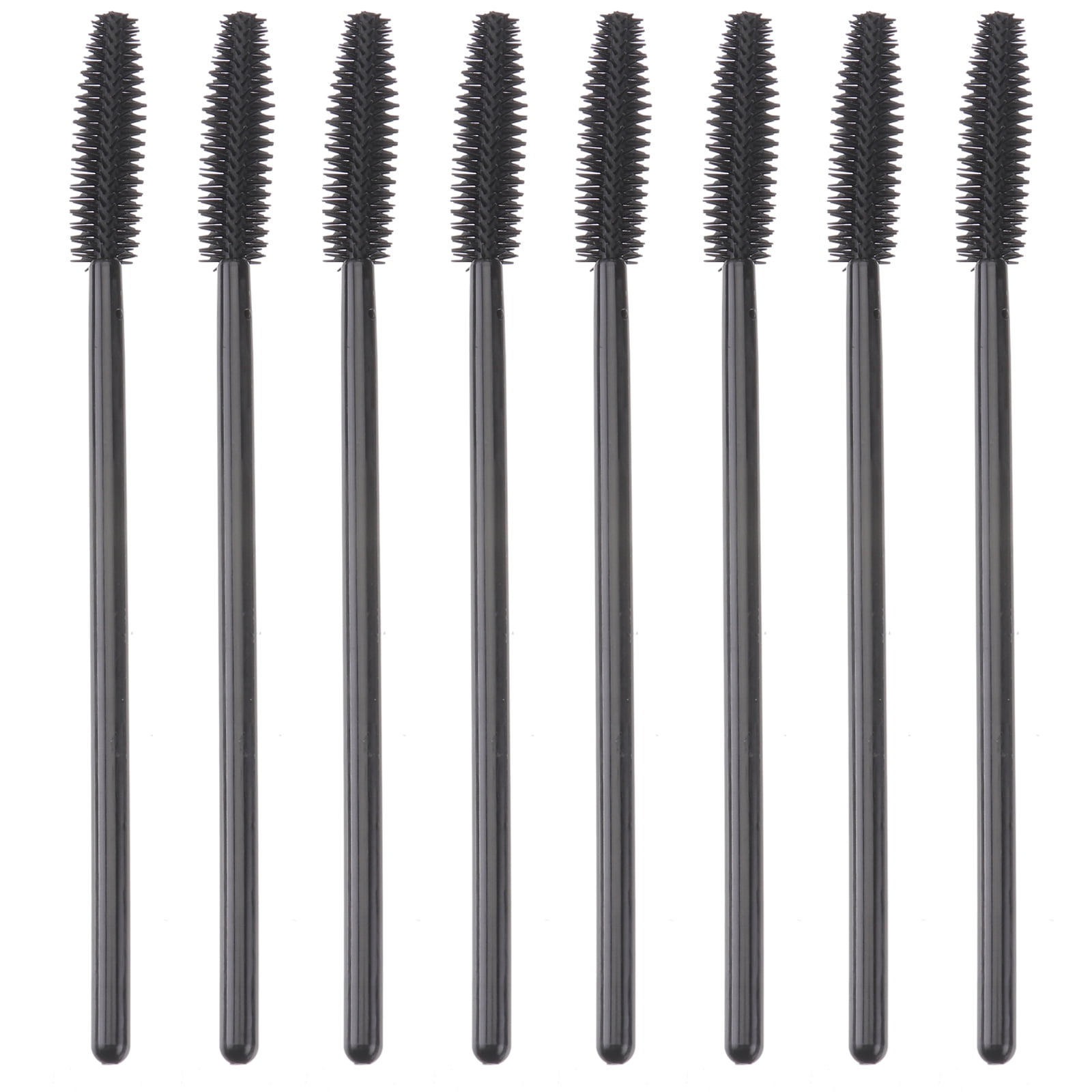 50pcs Plastic Handle Nylon Bristles Eyelash Brushes Disposable Lash