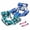 Blue+Green, variant on Inflatable Pool Float Chair for Adults, Water Hammock Lounge with Headrest and Mesh Seat, Pool Floats Adult, Lake Floats, Blue