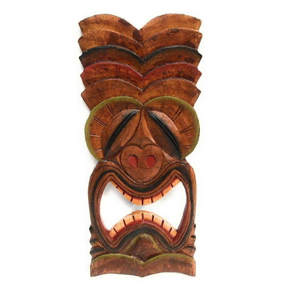 Big Kahuna Tiki Mask 20" Wall Plaque - Hand Carved | #dpt515050