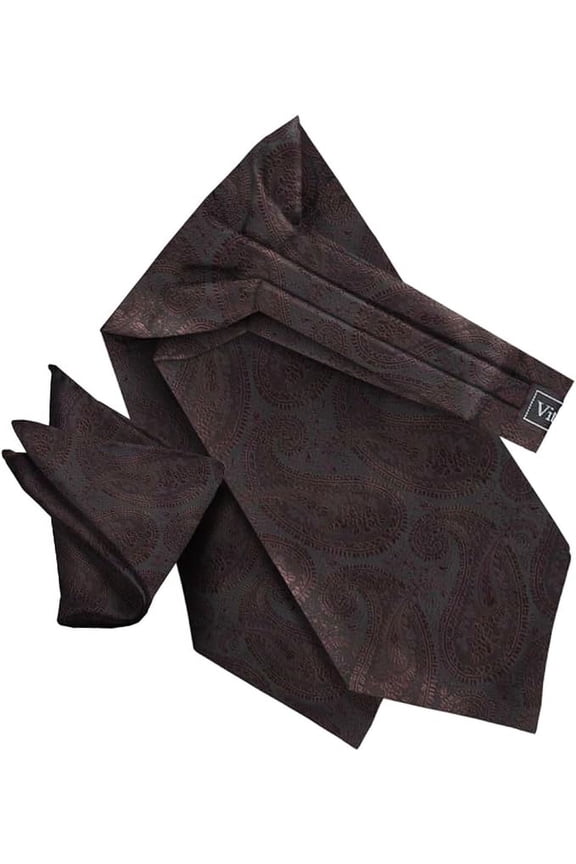 Paisley Tone On Tone Ascot & Pocket Square