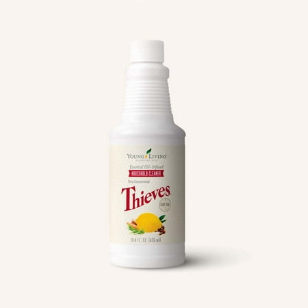 Young Living Thieves Household Cleaner - Ultimate Plant-Based Cleaning Solution for a Happy, Healthy Home - Thieves premium essential oil blend - 14.4oz (3pk)