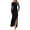Black, variant on Women's Maxi Dresses Fall Long Sleeve Wedding Guest Dress Mesh,Ruched,Bodycon,High Split,Solid Color,Ruffle, Mermaid,Cocktail Dresses,Prom,Party,Homecoming Dress,Fall Outfits