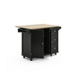 Home Styles Liberty Kitchen Cart with Wood Top
