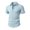 Light Blue, variant on Bxsruta Men's Casual Short Sleeve Button Down Shirt Textured Striped Wrinkle Free Breathable Stretch for Daily Outdoor