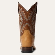Men's Stetson Cole Boots Square Toe Handcrafted Tan