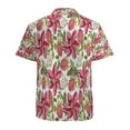 thumbnail image 3 of High Quality Hawaiian Shirts for Men Short Sleeve Aloha Beach Shirt Floral Summer Casual Button Down Shirts Blouses L79PF2, 3 of 7