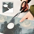 thumbnail image 6 of Yayeee Faucet Mat for Kitchen Sink 14.7" Diatomite Long Splash Guard Pad, Moon and House, 6 of 7
