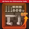 thumbnail image 4 of Meat Grinder & Slicer Shredder Attachments for KitchenAid Stand Mixer, All Parts Dishwash Safe, Stainless Steel Cheese Grater Attachments for Kitchen, 4 of 5