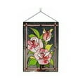 thumbnail image 2 of Clearance Desktop Ornament under $10,Window Home Pattern Decor Panel Hangings Glass Suncatcher Rectangle Stained W/ Chain Decoration Hangs, 2 of 3