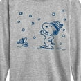thumbnail image 3 of Peanuts - Snow Snoopy And Woodstock - Toddler & Youth Long Sleeve Graphic T-Shirt, 3 of 6
